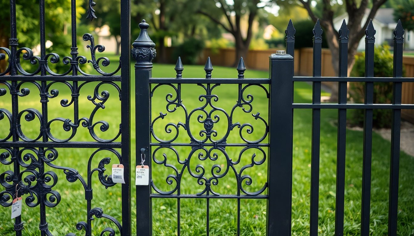 How Much Wrought Iron Fence Cost (2026 Pricing Guide) 4 Comparison chart showing cost differences between wrought iron, cast iron, and steel fencing materials for homeowners