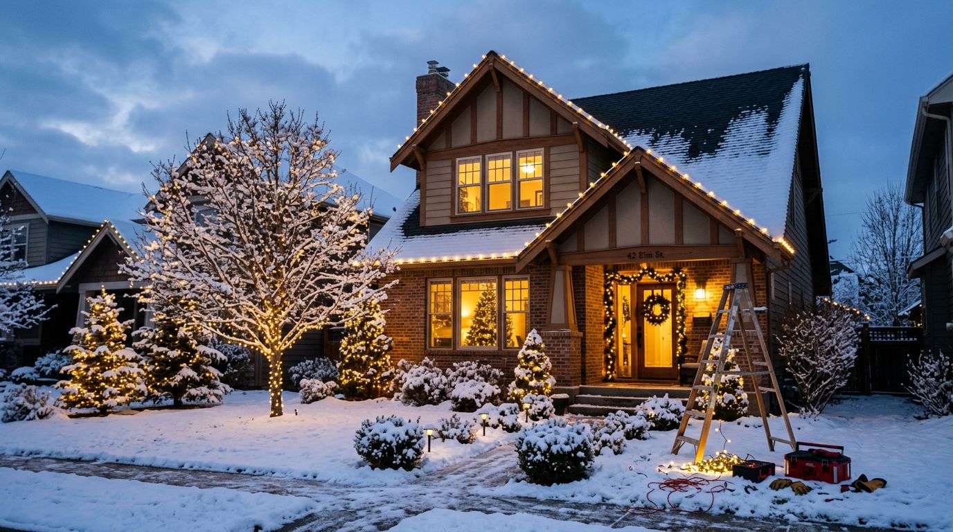 Cost of Professional Installation vs DIY Christmas Lights