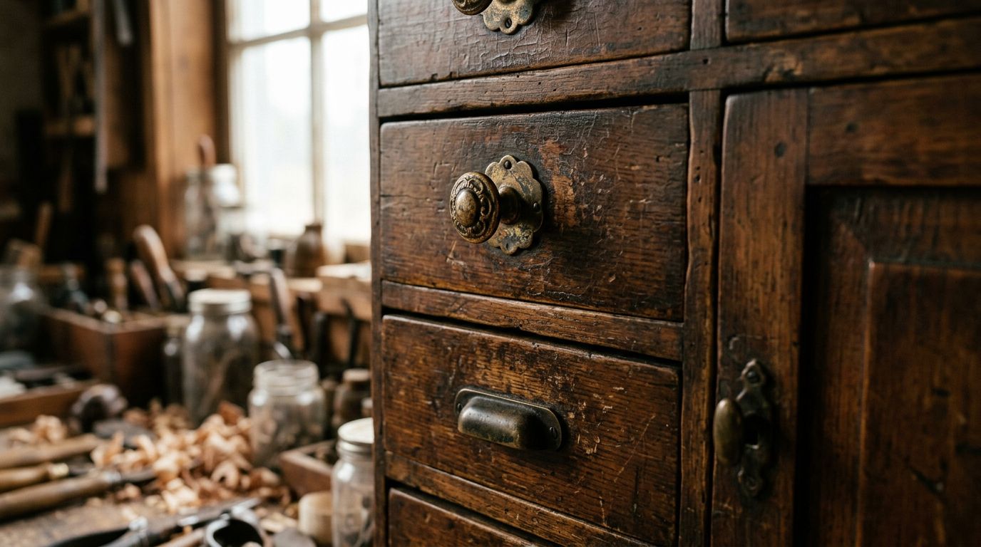 How to Match Hardware to Antique Glazed Cabinets
