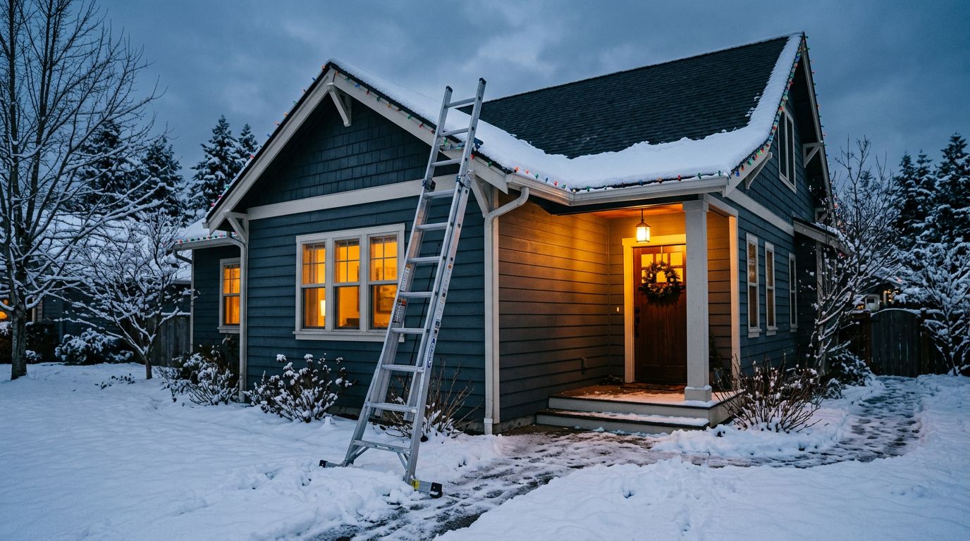 How to Choose the Right Ladder for Hanging Christmas Lights