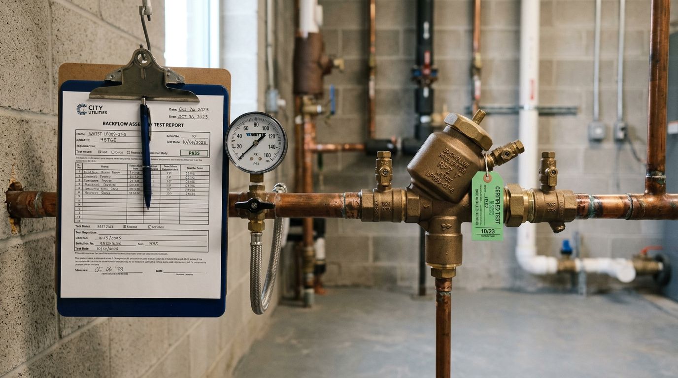 Backflow Test Report Explained (Complete 2026 Guide) 2 What Is a Backflow Test Report and Why Does It Matter