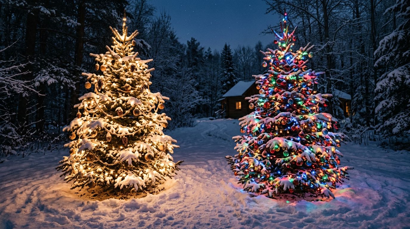 What Is the Difference Between Warm White and Multicolor Christmas Lights?