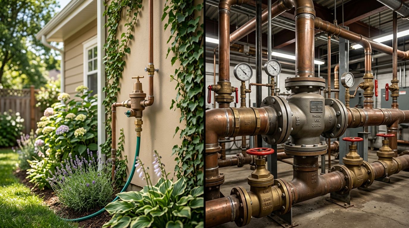 Residential vs Commercial Backflow Testing (Key Differences 2026) 3 Key Differences Between Residential and Commercial Backflow Testing