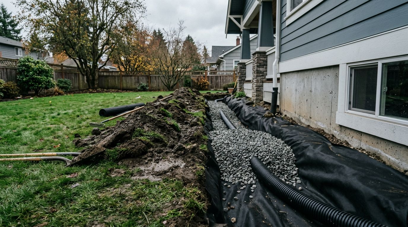 French Drain Installation Cost 2026 (Complete Price Breakdown) 4 Interior vs Exterior French Drain Cost Comparison