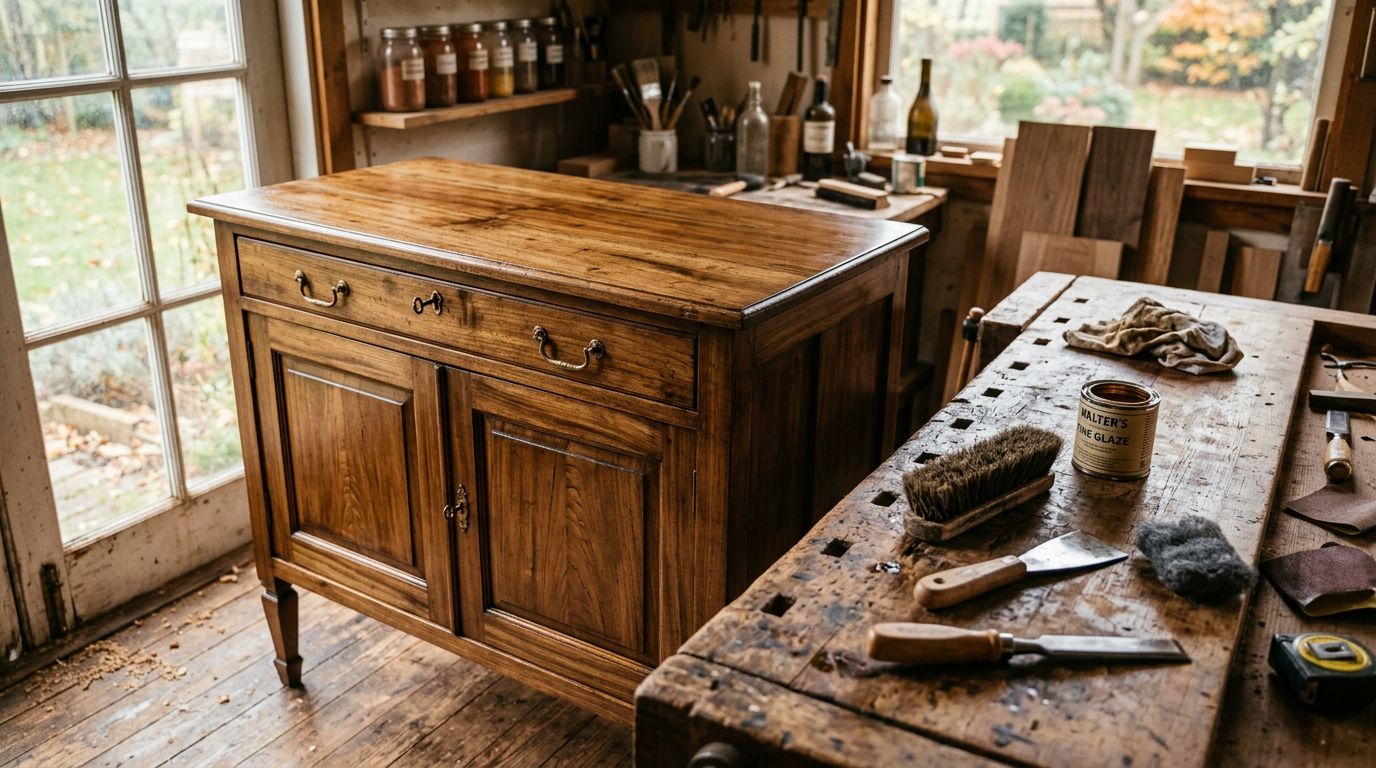 Antique Glaze Cabinet Refinishing Consultation (Expert Guide 2026) 2 What Is Antique Glaze Cabinet Refinishing?