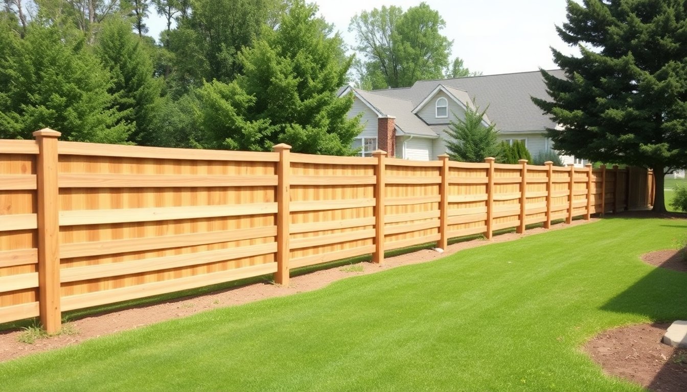 Ranch Style Wood Fence Installation Guide (2026) 3 Ranch style wood fence installation cost breakdown with wooden fence panels and pricing information