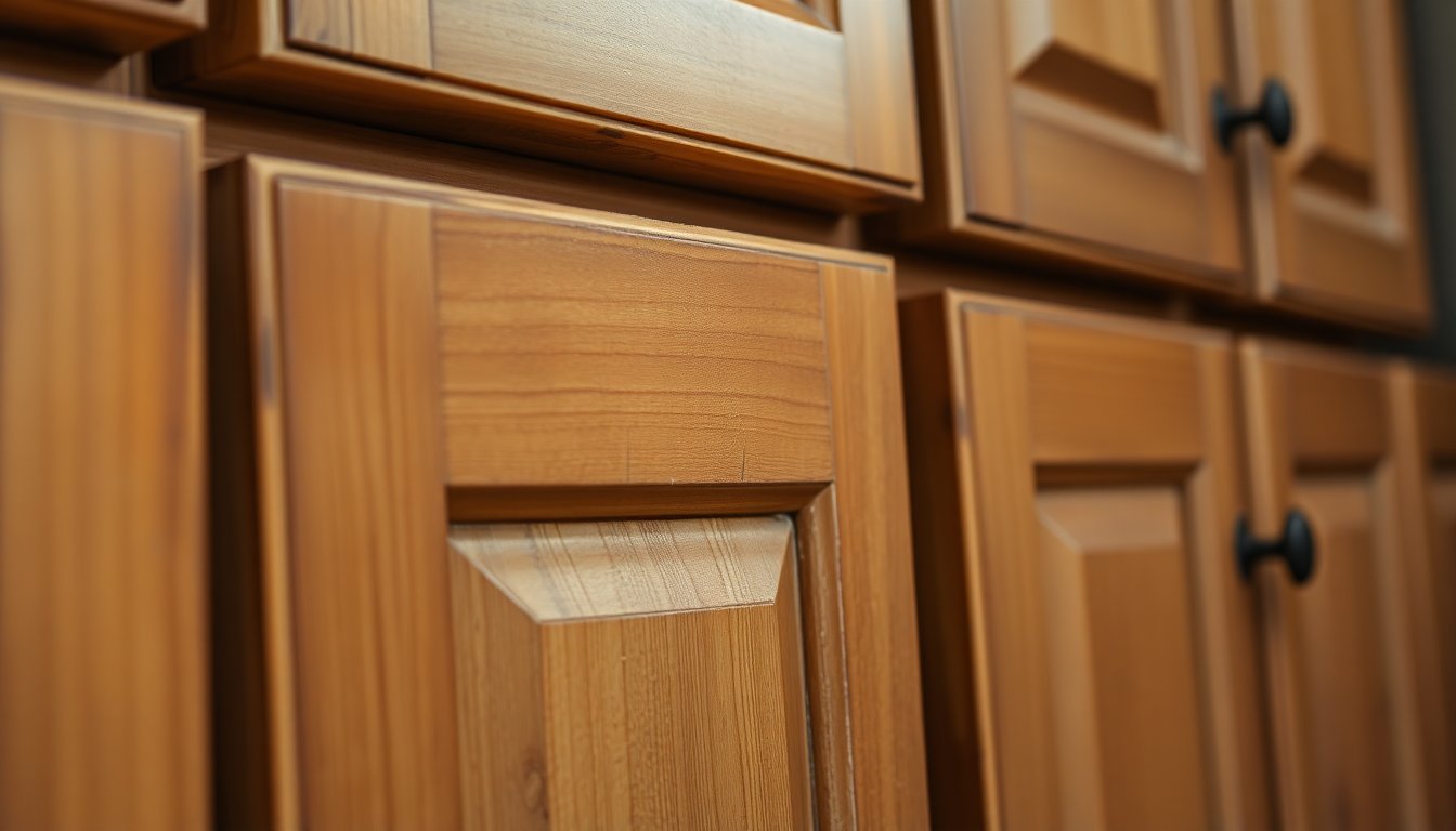 Signs Cabinets Need Antique Glaze Refinishing (Expert Guide) 4 Close-up comparison showing normal surface wear versus structural damage on a material for easy identification.