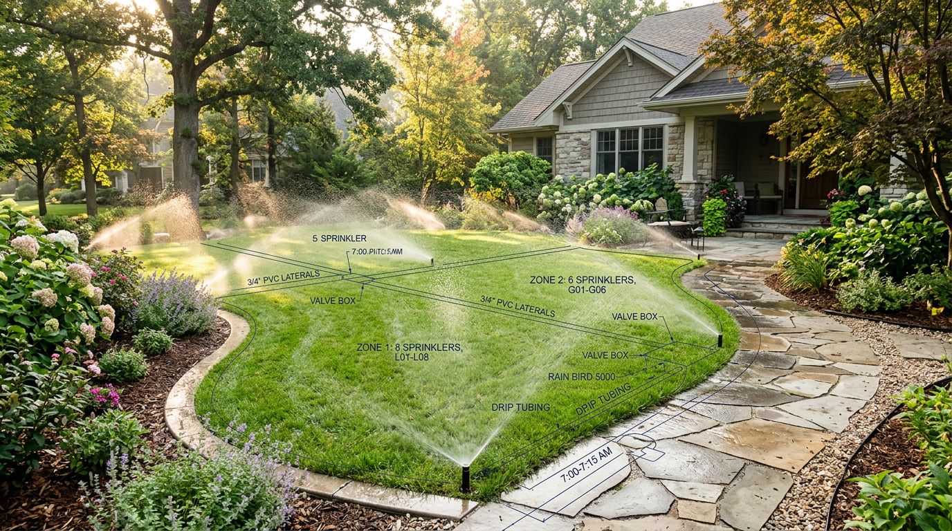 Sprinkler Zone Design Layout 2026 (Complete Planning Guide) 2 What Is a Sprinkler Zone and Why Zoning Matters