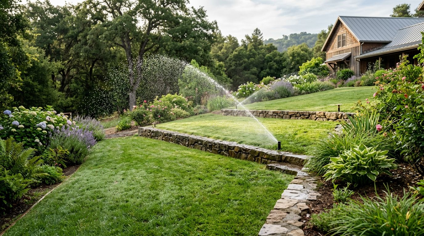 Sprinkler Zones For Sloped Yard (Complete Setup Guide) 2 Why Sloped Yards Need Special Sprinkler Zone Planning