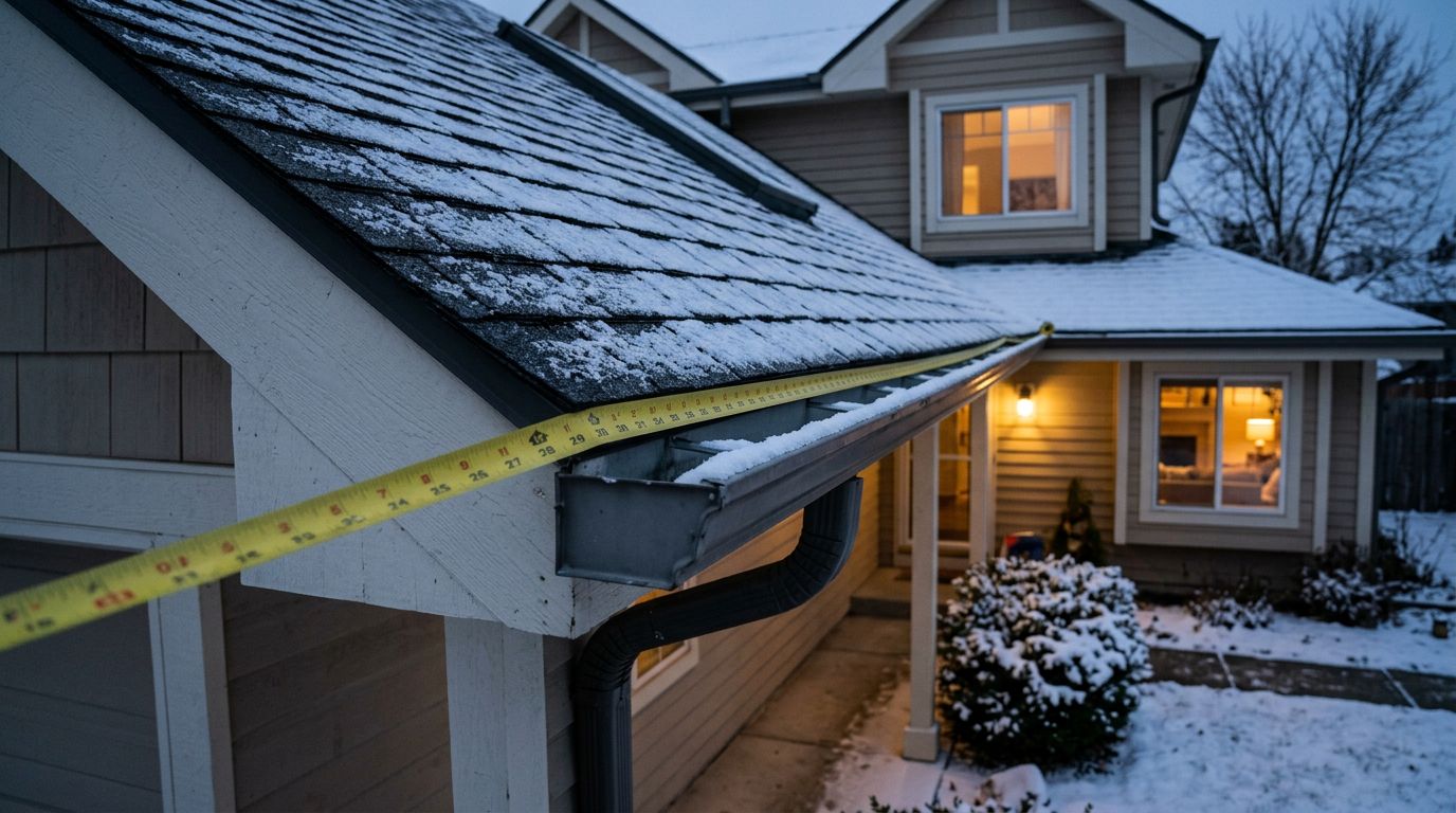 How to Measure Your Roofline and Gutters for Lights