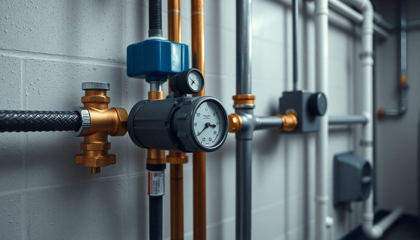 Plumber performing backflow testing on a residential water system to meet 2026 regulatory compliance requirements.