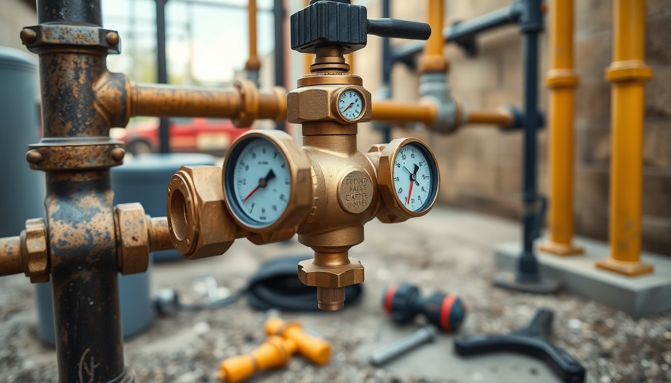 Backflow Test Failure Repair (Complete How-To Guide) 2 Backflow preventer failing inspection test due to worn seals, debris buildup, and damaged internal components.