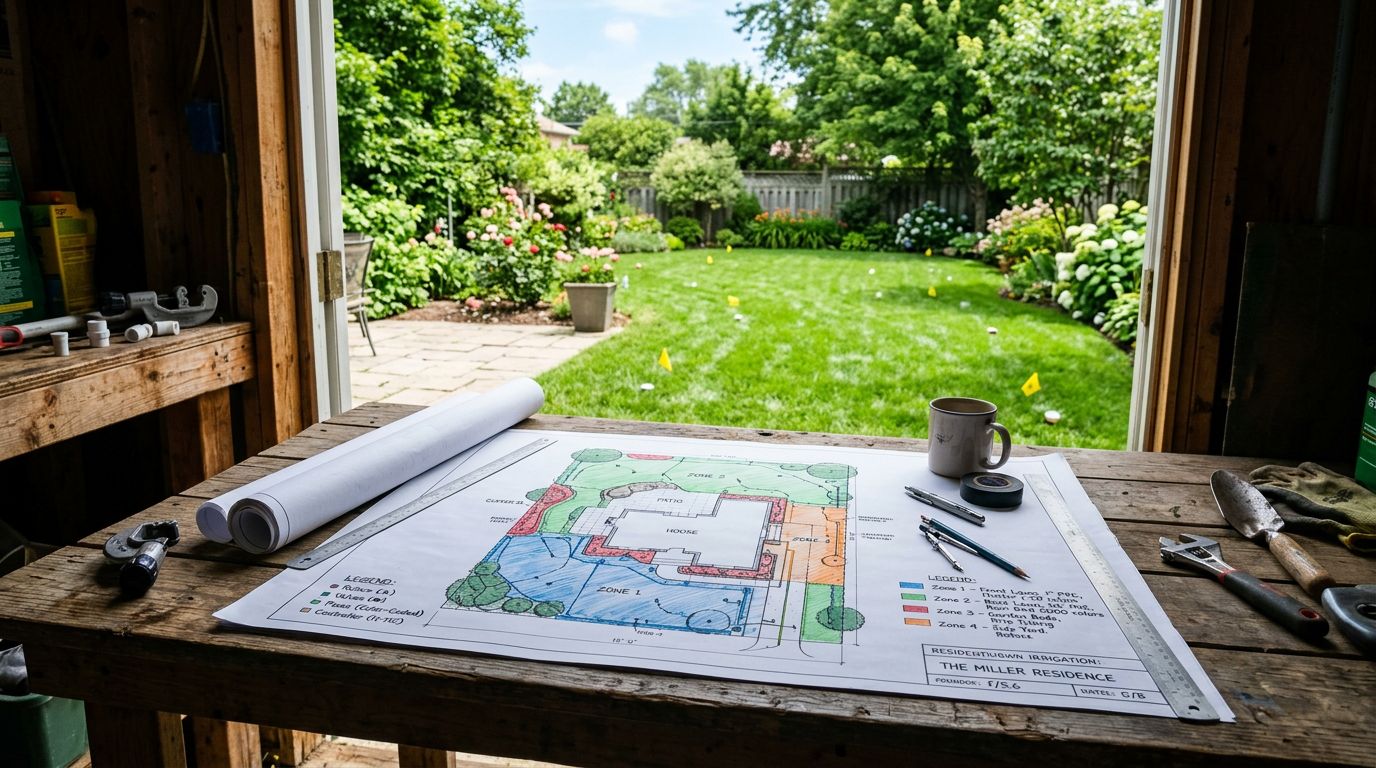 Sprinkler Zone Design Layout 2026 (Complete Planning Guide) 3 How to Calculate the Number of Sprinkler Zones You Need