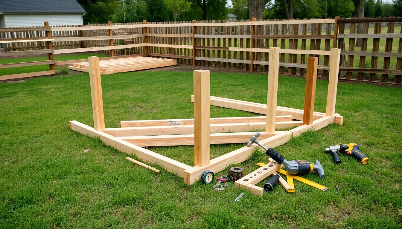 Ranch Style Wood Fence Installation Guide (2026) 4 Man using post hole digger and level to install wooden fence posts for ranch style fencing project