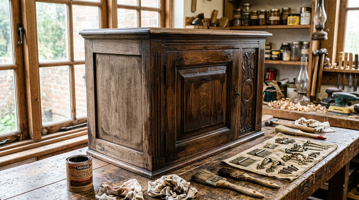 How to Apply Antique Glaze to Cabinets Step by Step