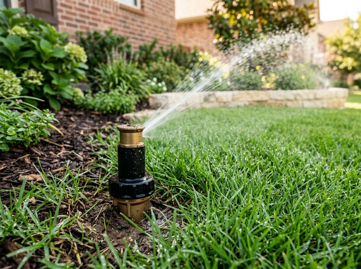 Finished Lawn Sprinkler System Contractor result close up