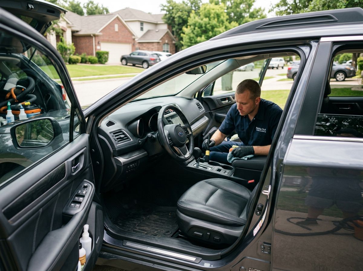 Interior Detailing performed by Nside out Mobile detailing in your area