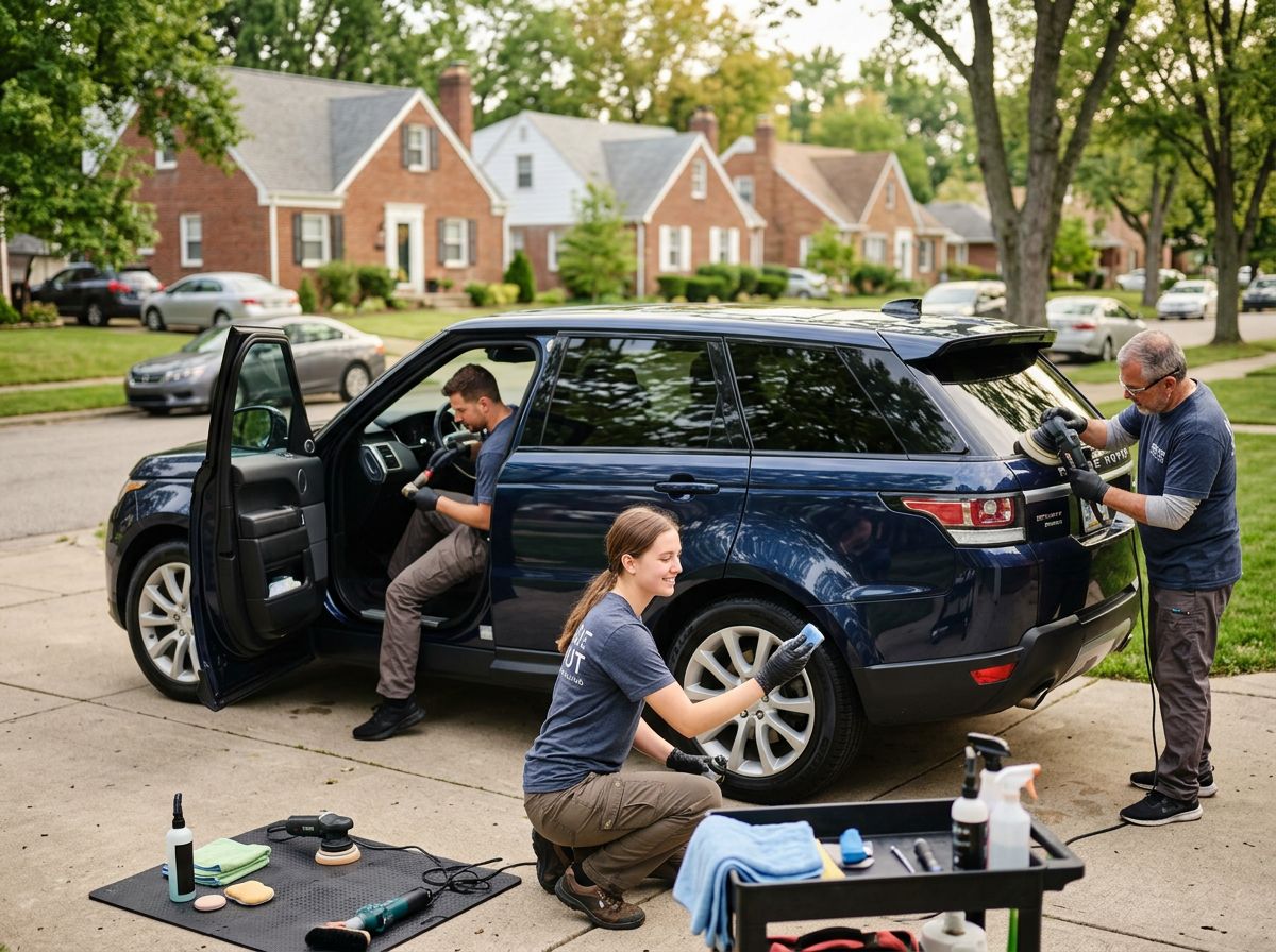 Nside out Mobile detailing crew completing Auto Detailing