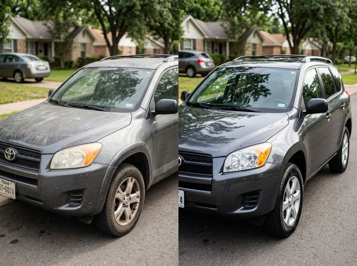 Before and after Auto Detailing in your area